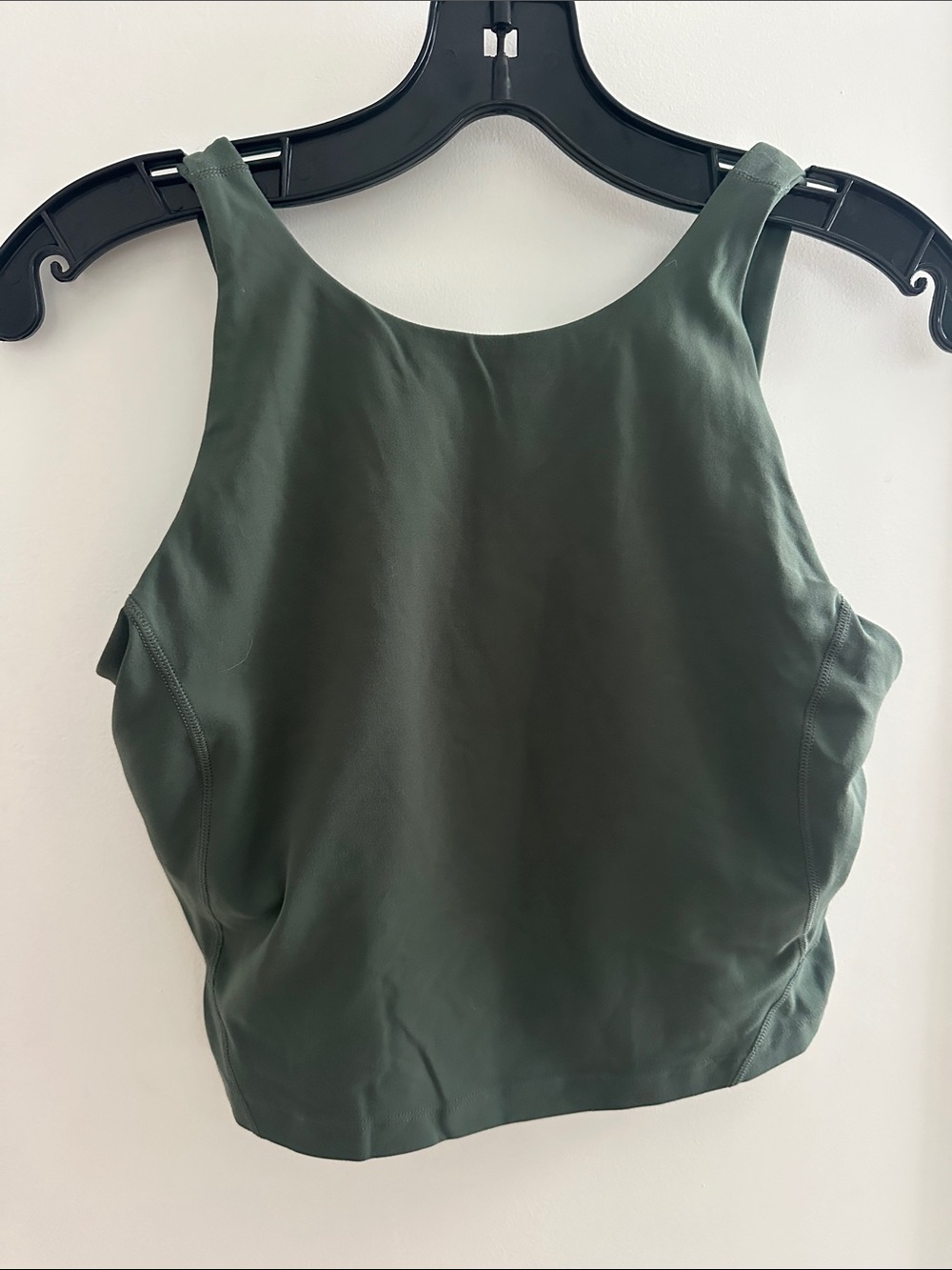 Lululemon Olive Green Women's Crop Tank Top